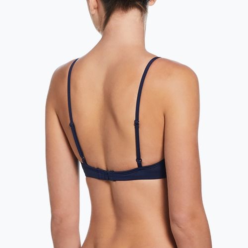 Costume da bagno due pezzi donna Nike Essential Bralette Bikini midnight navy
