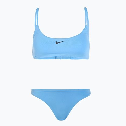Costume da bagno due pezzi donna Nike Essential Bralette Bikini blu università