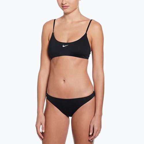 Costume da bagno due pezzi donna Nike Essential Bralette Bikini nero