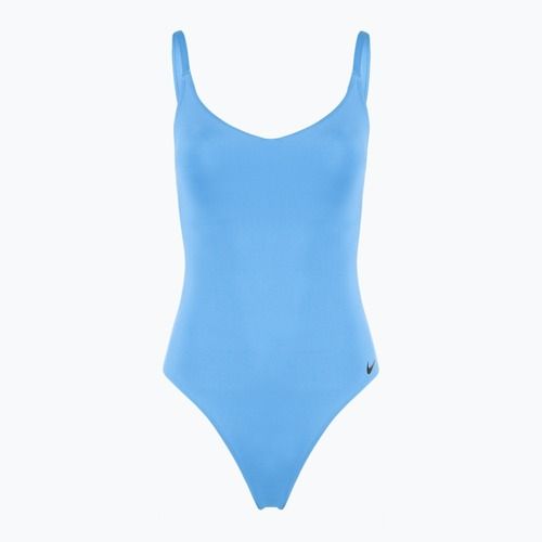 Costume intero da donna Nike Essential con scollo a V, blu università