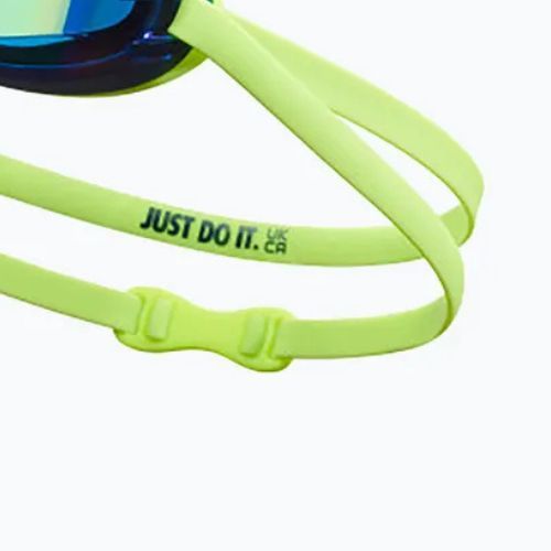 Occhialini da nuoto Nike Legacy Comfort Mirrored volt