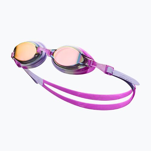 Occhialini da nuoto Nike Chrome Mirrored per bambini, colore viola vivo