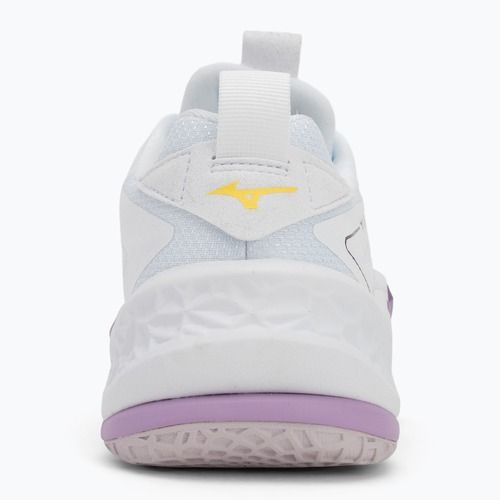 Scarpa da pallamano Mizuno Wav Stealth Neo 2 bianco / marina peonia / pesca parfait