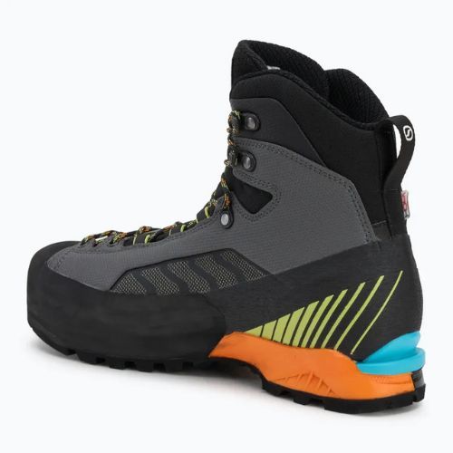 Scarponi alta montagna da uomo SCARPA Ribelle Lite HD grigio ferro / lime