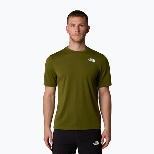 Maglietta The North Face Foundation Mountains Faces da uomo, oliva di bosco