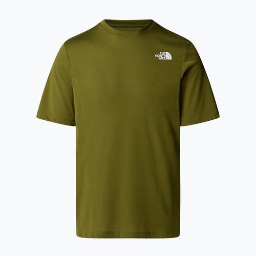 Maglietta The North Face Foundation Mountains Faces da uomo, oliva di bosco