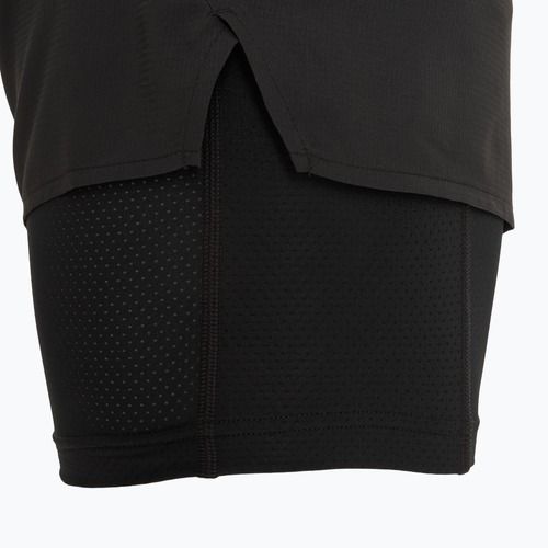 Pantaloncini da corsa Mizuno Trail ER 2IN1 da uomo, nero