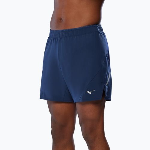 Pantaloncini da corsa Mizuno Alpha 5.5" estate blu da uomo