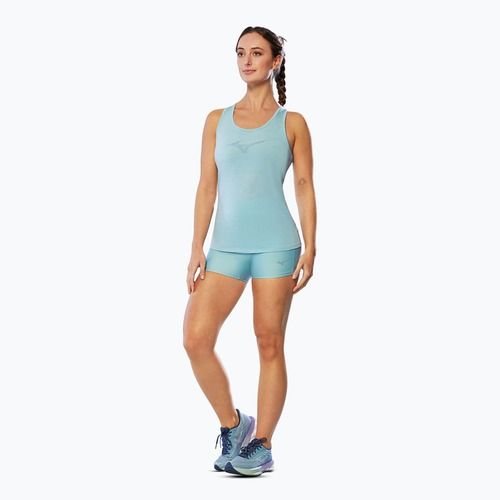 Canotta running donna Mizuno Core RB Tank blu nuvola