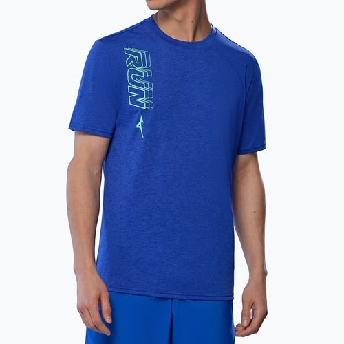Maglietta da corsa Mizuno Core Run Tee uomo blu reflex