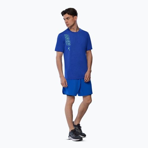 Maglietta da corsa Mizuno Core Run Tee uomo blu reflex