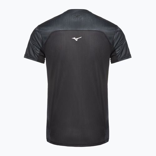 Maglietta da corsa da uomo Mizuno DryAeroFlow Graphic Tee nero