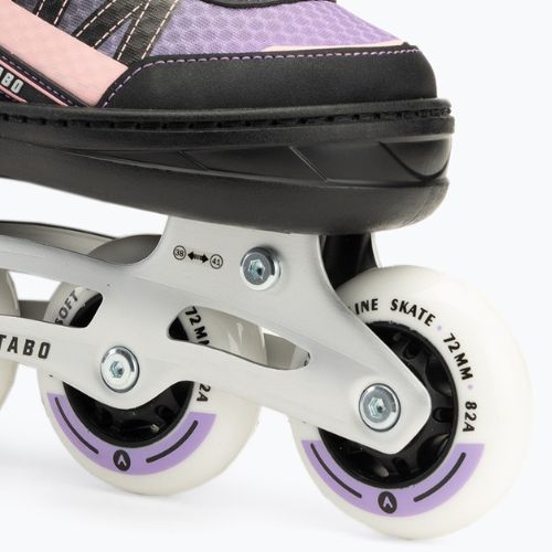 Pattini in linea per bambini ATTABO Bladeroll regolabili nero/viola