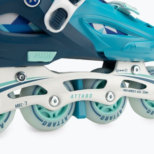 Pattini in linea per bambini ATTABO Flashled regolabili blu