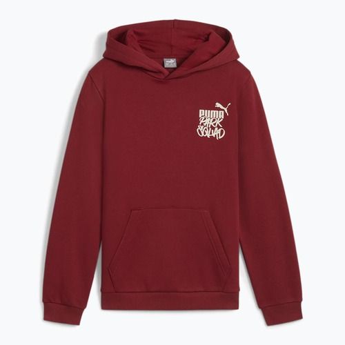 Felpa da bambino PUMA ESS+MIS 90s Hoodie FL rosso intenso