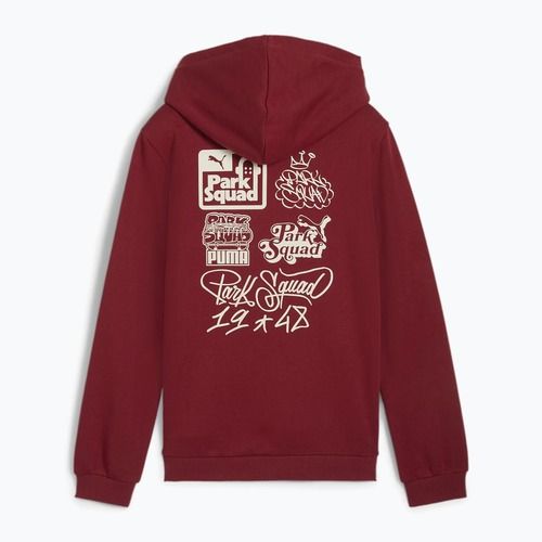 Felpa da bambino PUMA ESS+MIS 90s Hoodie FL rosso intenso