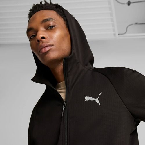 Felpa da uomo PUMA Evostripe Warm Hoodie FZ DK puma nero