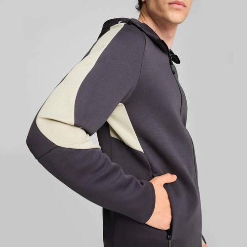 Felpa da uomo PUMA Evostripe Hoodie FZ DK galactic gr