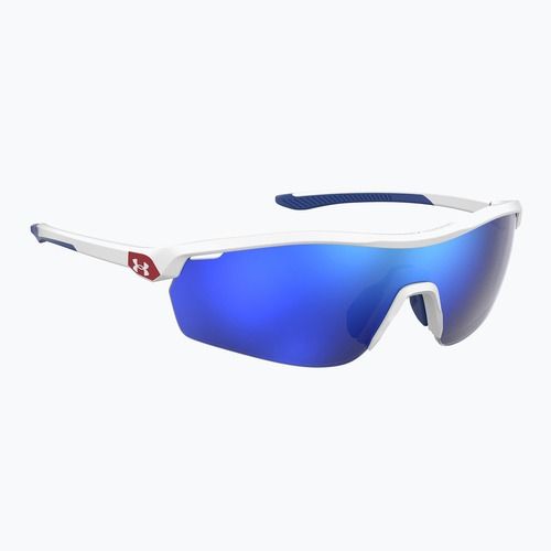 Occhiali da sole per bambini Under Armour 7001/S S3 bianco opaco/blu multistrato oleofobico