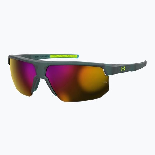Occhiali da sole da uomo Under Armour Driven/G S3 giallo verde/rosa a specchio