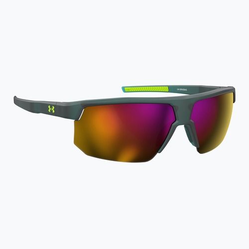 Occhiali da sole da uomo Under Armour Driven/G S3 giallo verde/rosa a specchio
