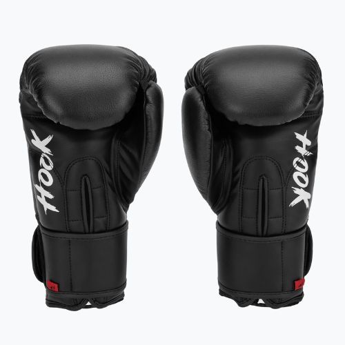 HOOK FIGHTING Ready to Fight Guanti da boxe in pelle neri