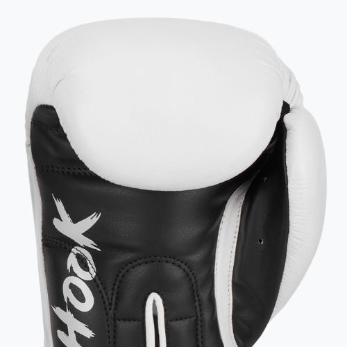 HOOK FIGHTING Ready to Fight Guanti da boxe in pelle bianchi