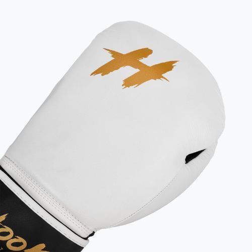 HOOK FIGHTING Ready to Fight Guanti da boxe in pelle bianchi