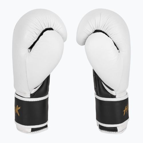 HOOK FIGHTING Ready to Fight Guanti da boxe in pelle bianchi