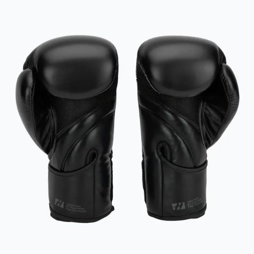 HOOK FIGHTING Guanti da boxe pronti per l'allenamento, nero