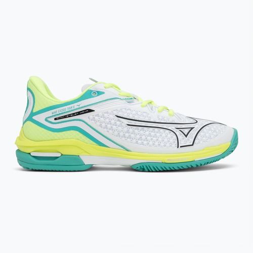Scarpe da tennis donna Mizuno Wave Exceed Tour 6 CC W bianco/nero/mizuno neo lime