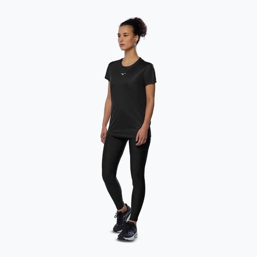 Maglietta da corsa da donna Mizuno Core Graphic Tee nera oni