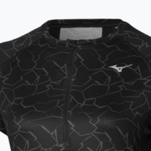 Maglietta da corsa da donna Mizuno Graphic Trail Tee nero