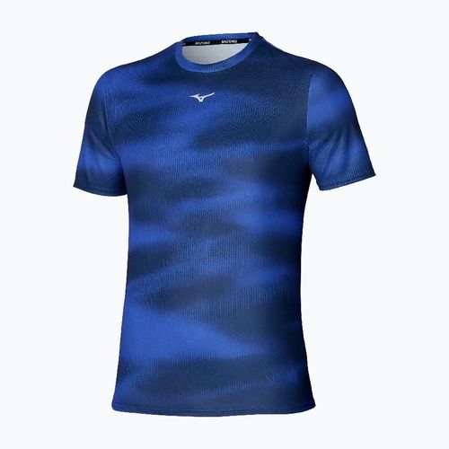 Maglietta da running da uomo Mizuno Core Graphic Tee blu riflesso