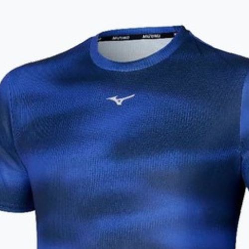 Maglietta da running da uomo Mizuno Core Graphic Tee blu riflesso