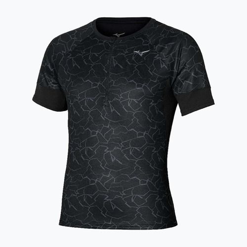 Maglietta da corsa Mizuno Graphic Trail Tee uomo nero