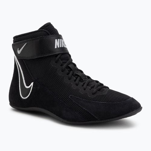 Nike Speedsweep VIII scarpa da wrestling nero/bianco/nero/grigio lupo
