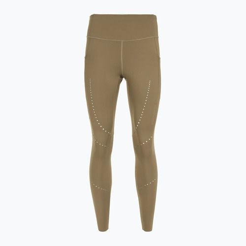 Leggings da corsa Brooks Method 7/8 Tight da donna, color avena scuro