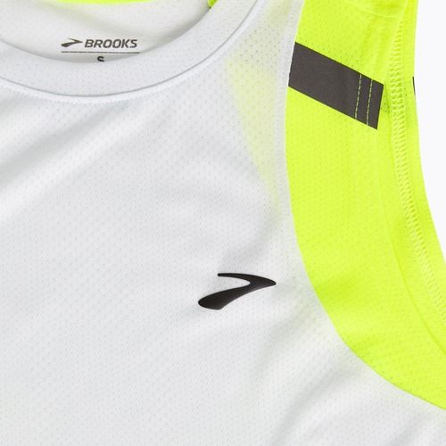 Maglia da corsa Brooks Carbonite Tank donna grigio ghiaccio/ jacquard nightlife