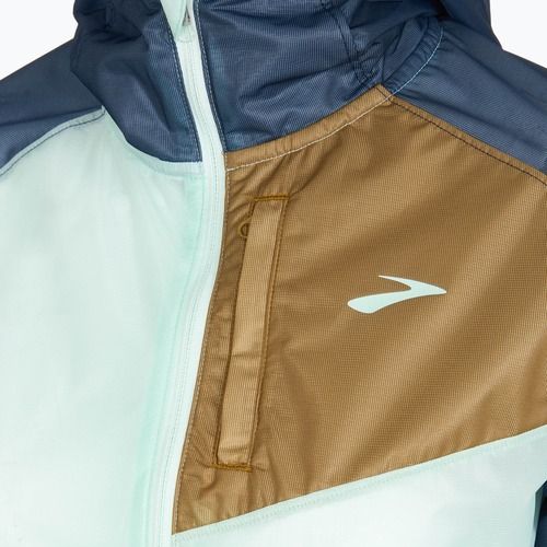 Giacca da corsa da donna Brooks All Altitude blu ghiaccio multi
