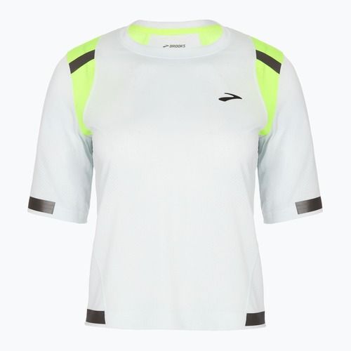 Brooks Carbonite, maglia da corsa da donna grigio ghiaccio/jacquard nightlife