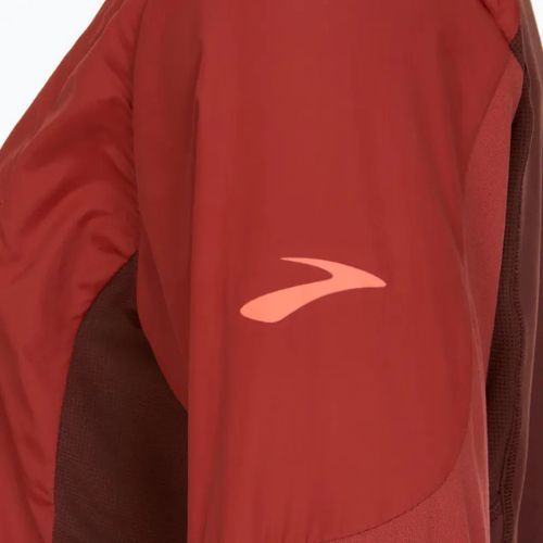 Giacca da corsa Brooks Fusion Hybrid rame/run raisin da uomo