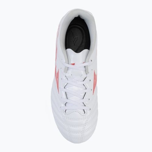 Scarpe da calcio per bambini Mizuno Monarcida Neo III Select AG bianco/rosso radiante