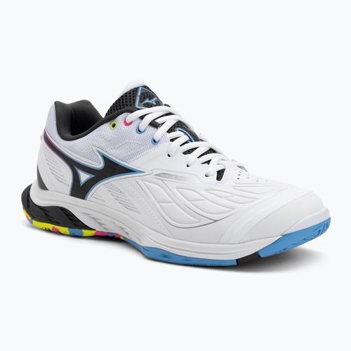 Mizuno Wave Fang 2 scarpa da badminton bianco/rosa tetra/tutto all'estero