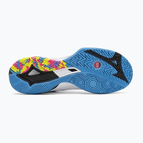 Mizuno Wave Fang 2 scarpa da badminton bianco/rosa tetra/tutto all'estero