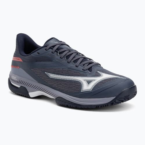 Mizuno Wave Exceed Court CC scarpe da tennis odissea grigio/bianco/blu granito