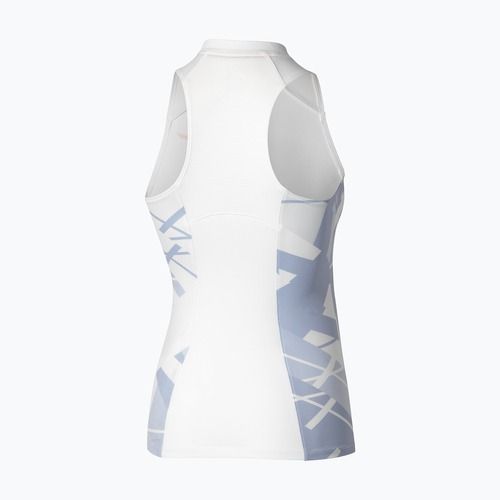 Maglietta da donna Mizuno Daybreakers Printed Tank W bianco/blu islandese