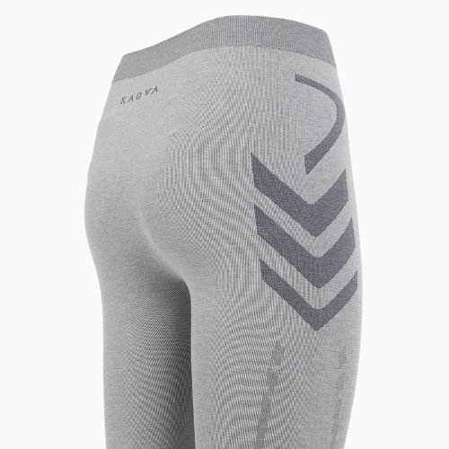 Pantaloni termici da donna biancheria KADVA ALPINESTEP BAMBOO THERMO LIGHT PLUS senza cuciture grigio