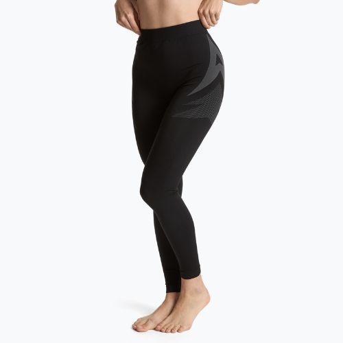 Completo di biancheria intima termica da donna KADVA ALPINESTEP THERMO LIGHT PLUS senza cuciture nero
