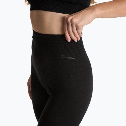 Pantaloni termoattivi da donna WOOLCANO 100% Merino PANT0542 nero